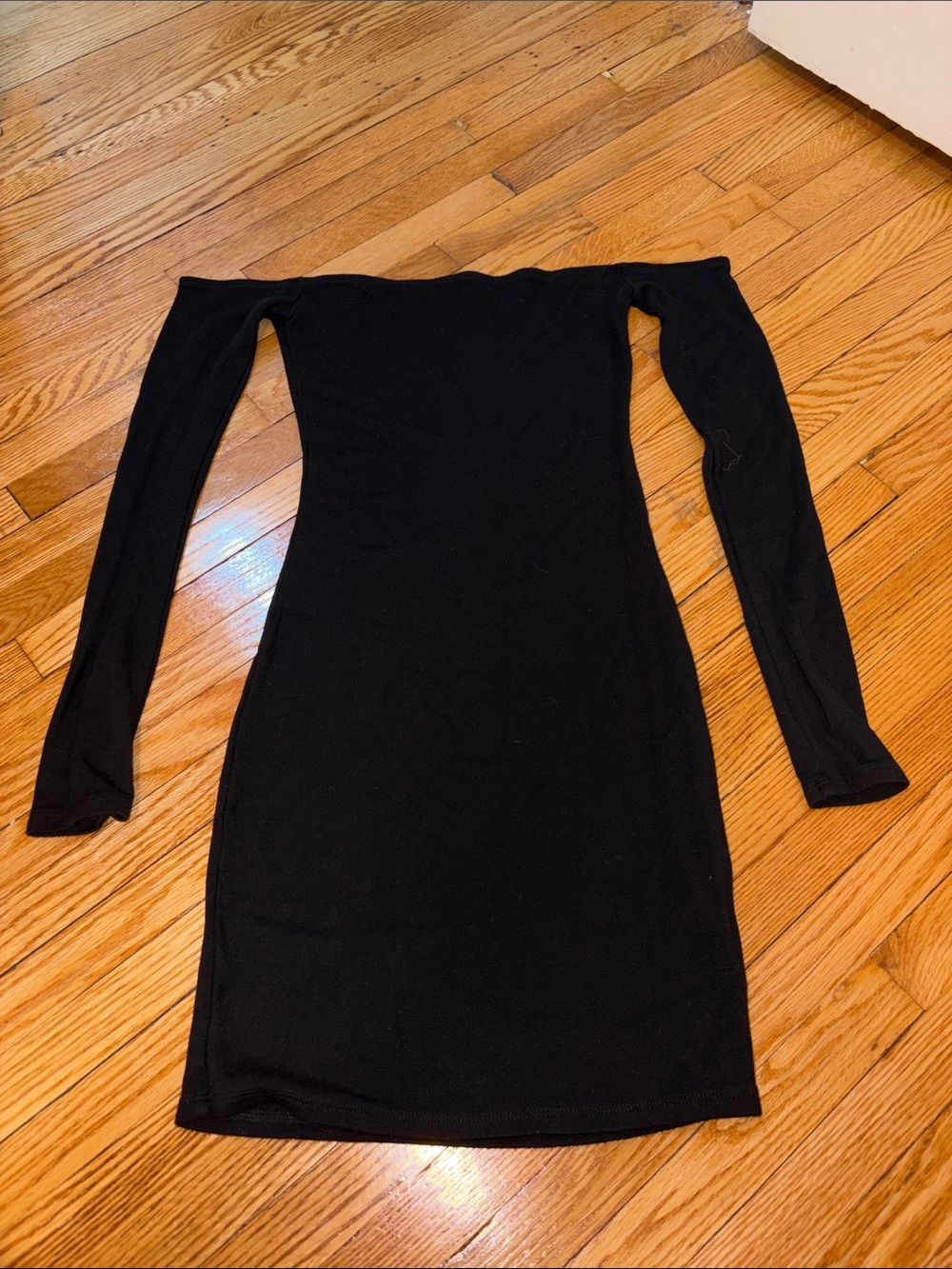 Long Sleeve off the Shoulder Mini Dress